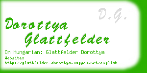 dorottya glattfelder business card